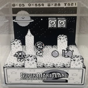 Super Mario Land 2 Diorama cubique
