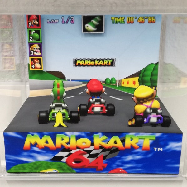Mario Kart 64 Cubo Diorama