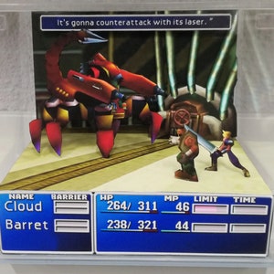 Final Fantasy VII Primer Jefe Diorama Cúbico
