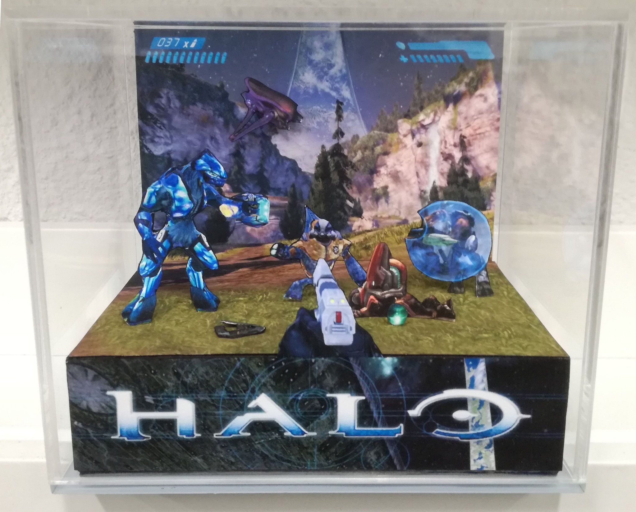 Halo Cube Diorama Etsy