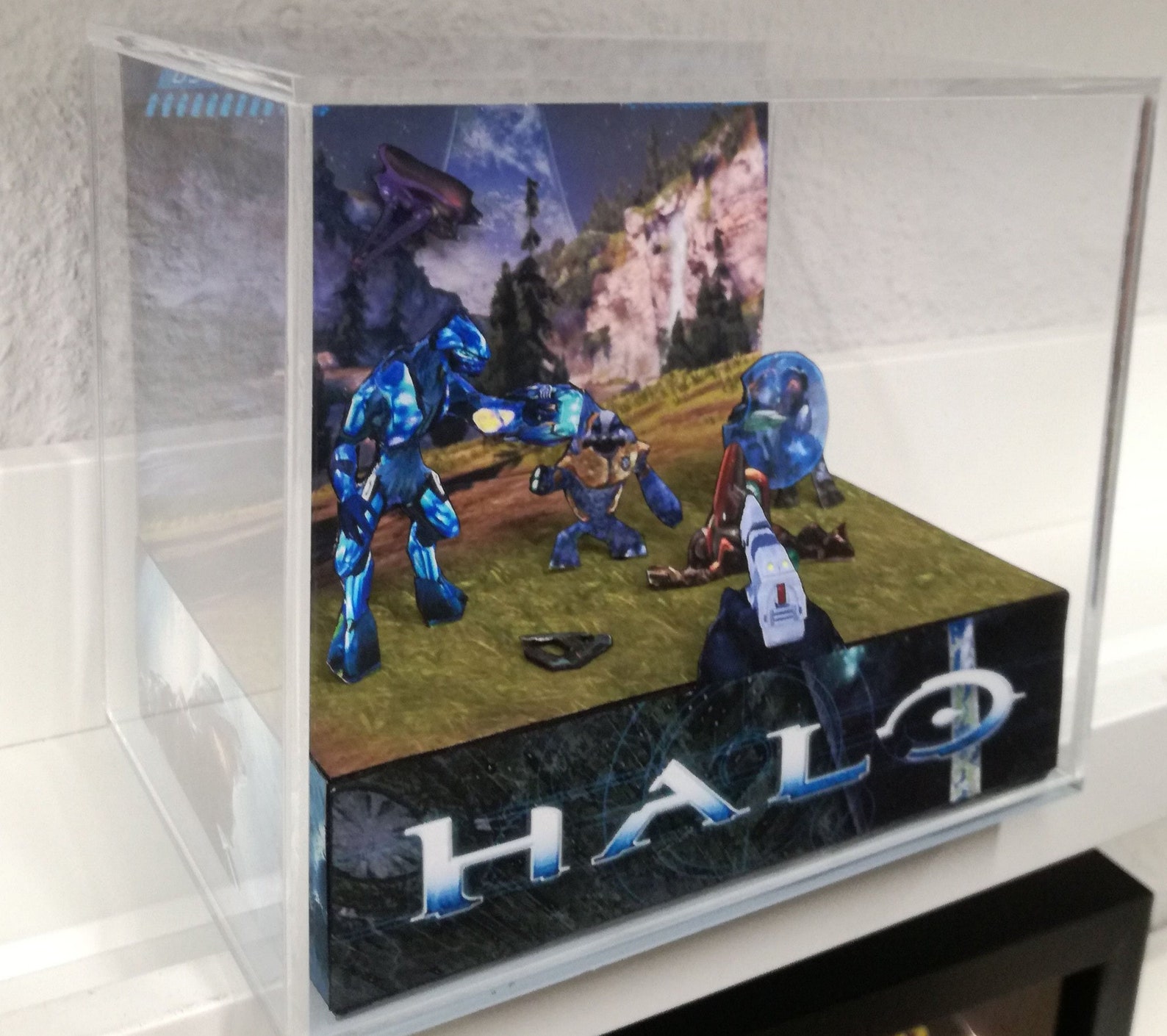 Halo Cube Diorama Etsy