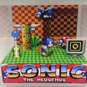Sonic the Hedgehog Cube Diorama