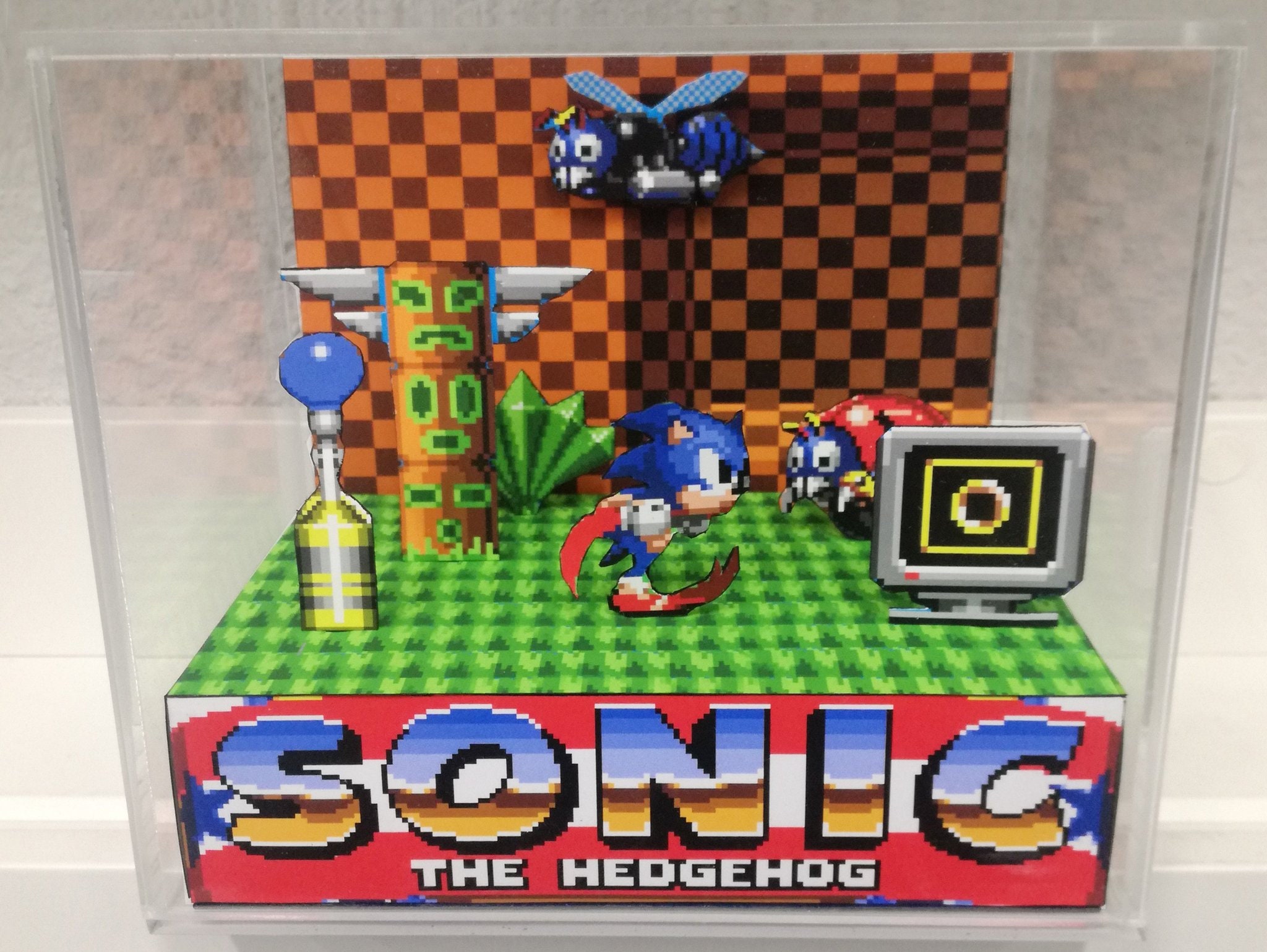 Sonic the Hedgehog 3 Diorama Cube: Super Sonic Video Game 