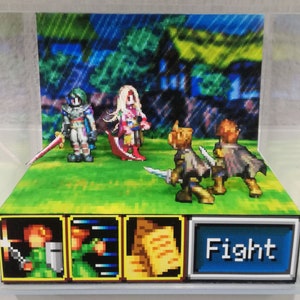 Golden Sun Beginning Cube Diorama