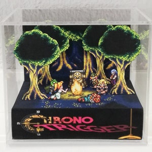 Chrono Trigger Fogata Cubo Diorama