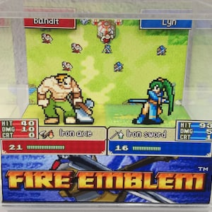 Cubo de emblema de fuego Diorama