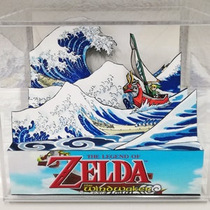 Diorama del cubo de Zelda the Wind Waker