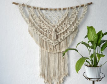 Large Macrame Wall Hanging, Boho Woven Art, 36.6 inch