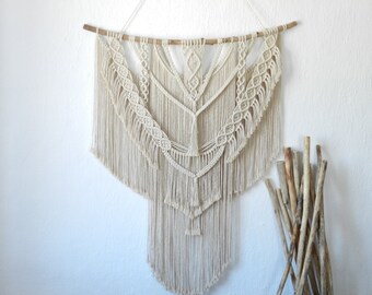 Extra Grande Macrame Pared Colgante Boho Decoración Macrame Mural Decoración del Hogar Macrame Cabecera Grande Sobre la Cama Tapiz Decoraciones de pared hygge