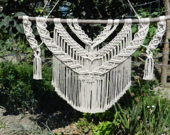 Macrame Wall Hanging, Macrame Headboard, Boho Macrame Wall Decor, Wall Tapestry, Macrame Wall Art, Bohemian Decoration, Macrame Mural