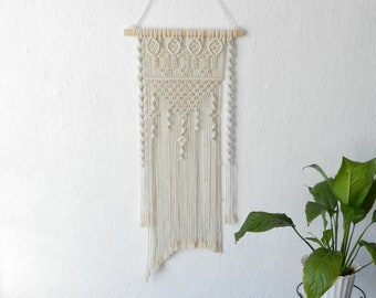 Macrame wall hanging, Macrame mural, Macrame wall art, Boho wall decor, Rustic interior art, Over bed decor, Modern woven decor, Macrame art