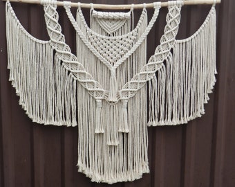 Large Macrame Wall Hanging, Macrame Wedding Backdrop, Macrame Headboard, Bedroom Decor,  Wedding Decor, Large Wall Tapestry, Housewarming