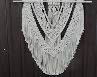 Macrame Wall Hanging, Boho Wall Decor, Woven Wall Tapestry, Macrame Mural, Boho Wall Art, Above Bed Decor, Over Bed Decor, Christmas gift