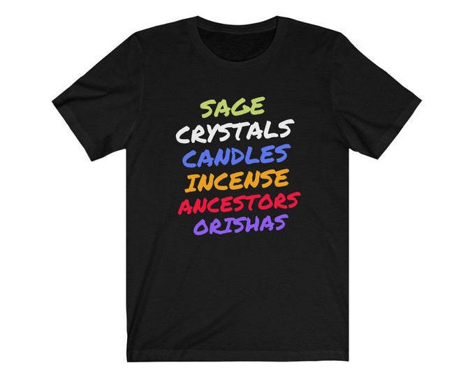 SAGE, CRYSTALS, CANDLES Unisex T-shirt