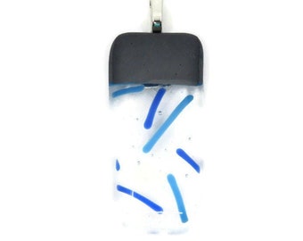 Fused Glass Pendant Necklace, Gift for Sister