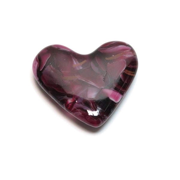 Glass Pocket Heart, Handmade Fused Glass Pocket Heart, Pocket Hug, Thinking of You Gift, Sympathy Gift for Sister in Law Birthday