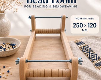 Wooden Bead Loom for Beading, Bead Weaving Loom, Bracelet & Belt Making Tool, Gerdan Loom, Beading Supplies