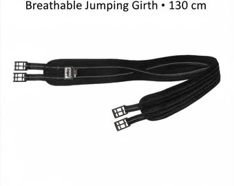 Sangle pour cheval d'obstacle 130 cm | Sangle en filet respirant avec doublure en éponge | Boucles en acier inoxydable | Harnais confortable pour chevaux