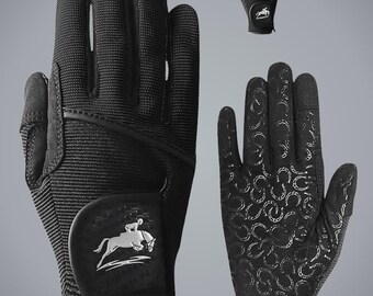 Women’s Horse Riding Gloves | Breathable Stretch Equestrian Gloves with Grip | Lightweight All Season
