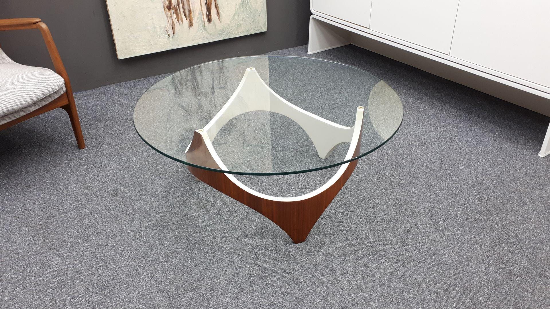 Space Age Coffee Table by Henry Peter Glass 60s Design - Etsy