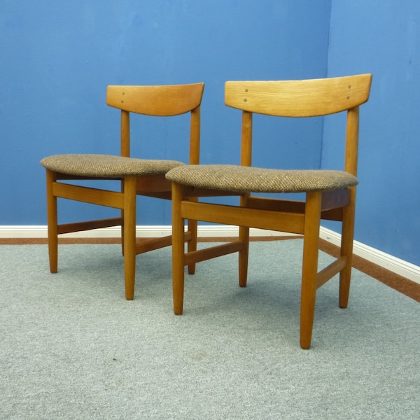 Danish Chairs by Børge Mogensen for Søborg Møbelfabrik, 1960s,