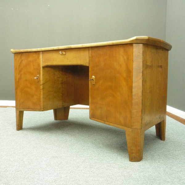 Anthroposophical Birchwood Desk by Fritz Schuy, 1920s