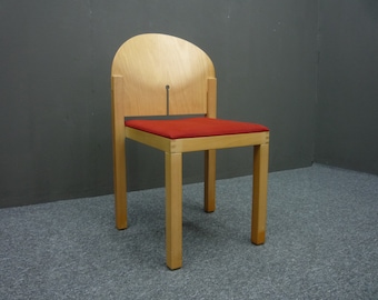 Seltener Postmoderne Esszimmer Stuhl von Arno Votteler 80er Design