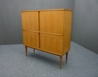 Mid Century kersenhouten dressoir van WK Möbel 60s DESIGN Mooie originele staat