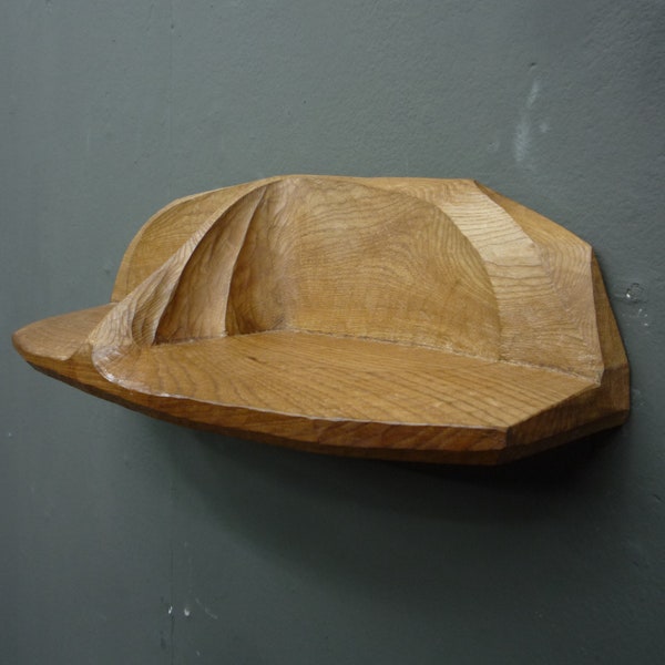 Anthroposophical Walnut Wall Shelf in the style from Rudolf Steiner School, 1940s