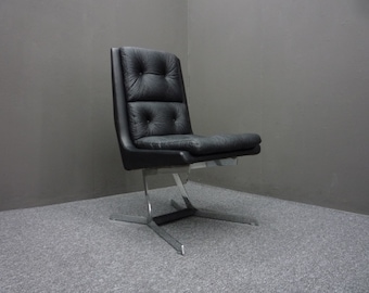 Futuristic Flat Steel Lounge Chairs 60s Space-Age DESIGN 3 available