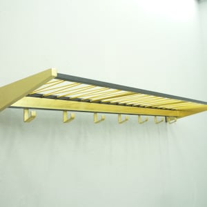 Mid-Century Coat Rack in Brass, 1950s