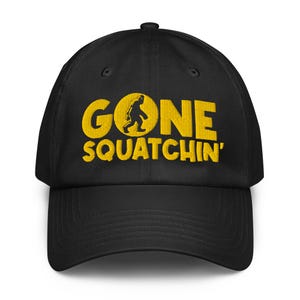 Gone Squatchin Under Armour® Dad Hat: Bigfoot Cryptid Embroidery