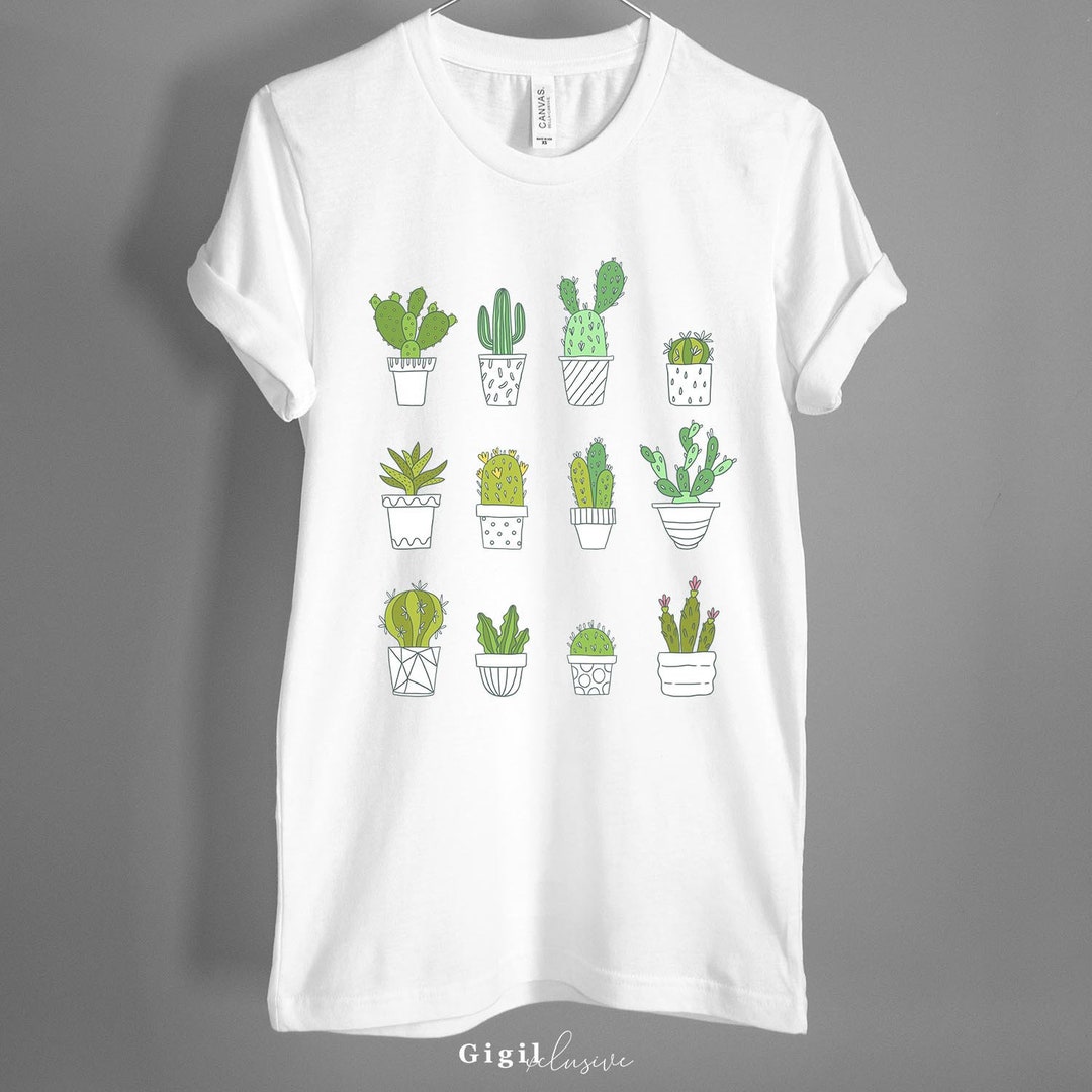 Succulent Plants Unisex T-shirt Plant Lover Botanical Shirt - Etsy
