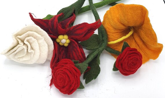 woolen flower image