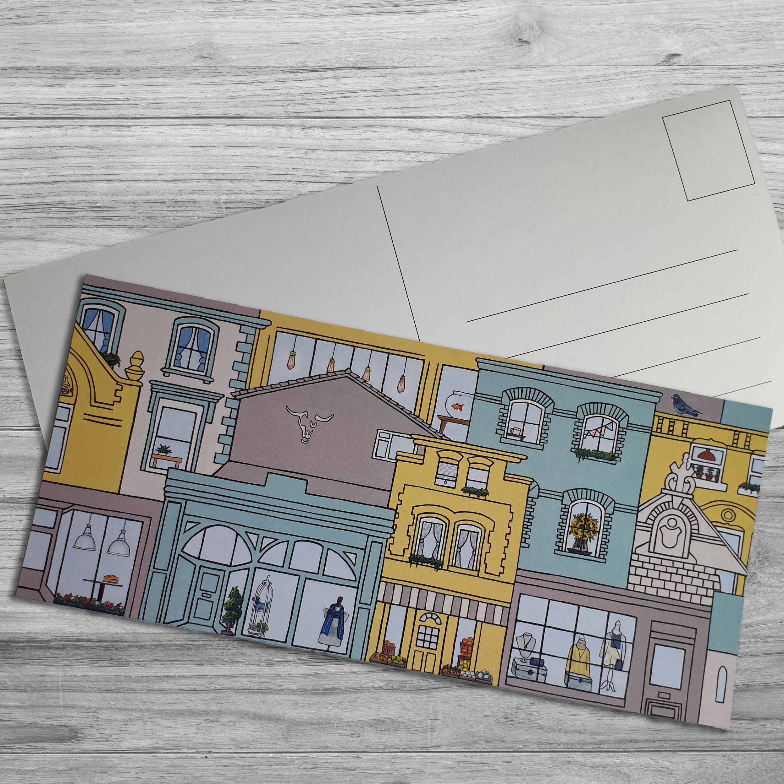 Postcard From Original Painting Etsy