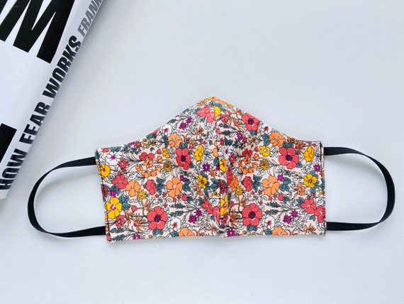 Face Mask 3 Layer Reusable Washable Adjustable Face Mask Etsy