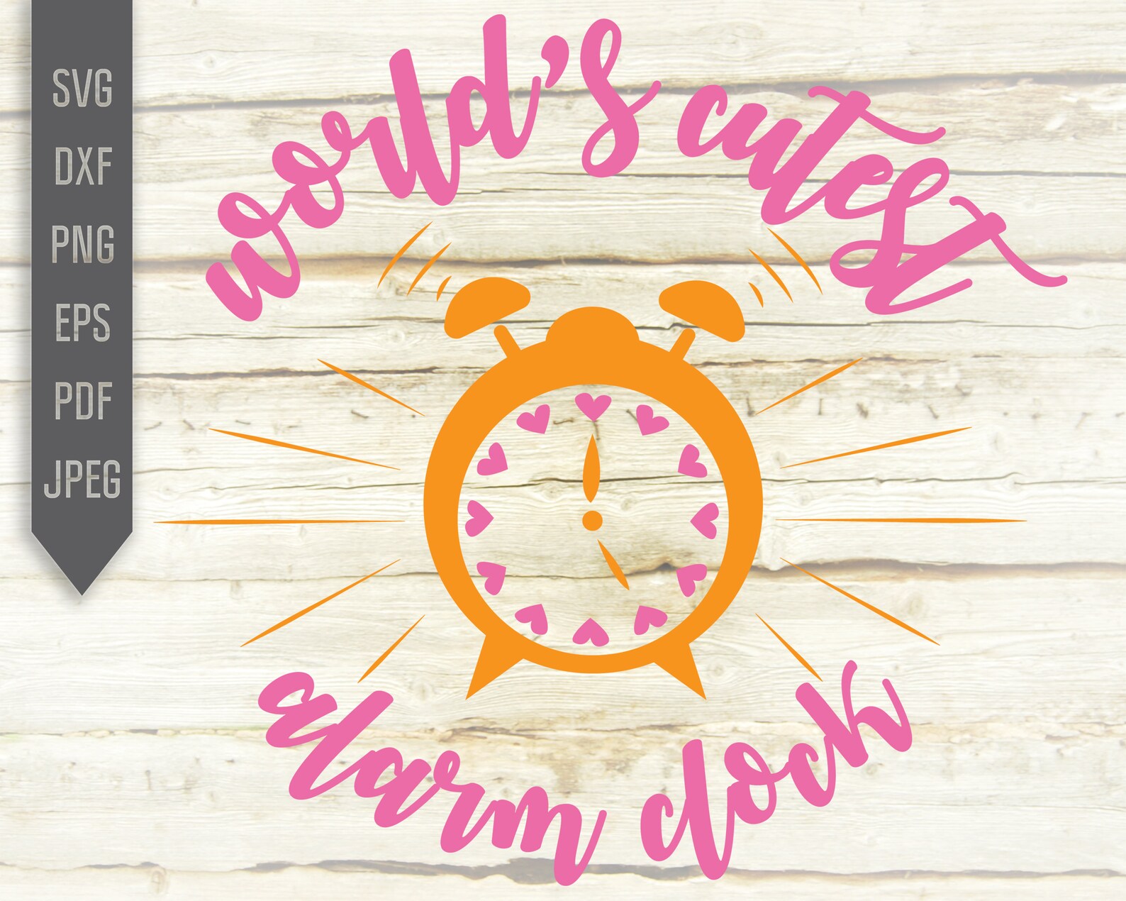 World's Cutest Alarm Clock Svg. Baby Girl Svg. Newborn Etsy