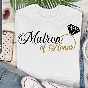 Matron of Honor Svg. Bridesmaid Svg. Bride Squad Svg. Bachelorette Svg. Wedding Party Svg. Bridal Party. Cricut, Silhouette, Dxf ,Eps, Png