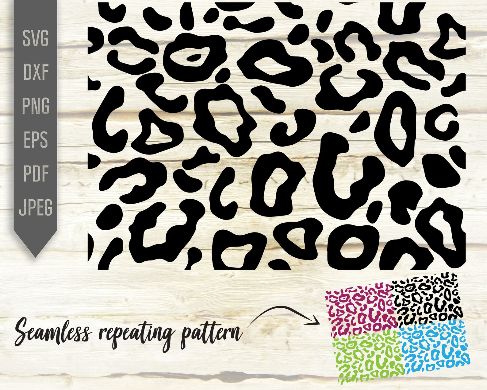 Leopard Seamless Pattern Svg. Repeatable Pattern. Repeat Pattern Svg ...