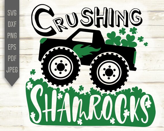 St Patrick, Shamrock Driving Monster Truck St Patrick's Day T-Shirt St Patrick, Shamrock Driving Monster Truck St Patrick's Day T-Shirt