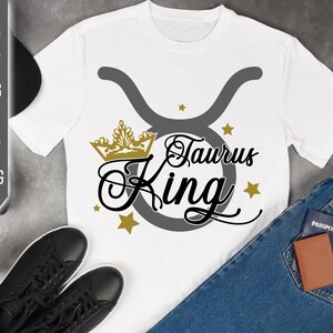 Taurus King Svg. Zodiac Sign Svg. Horoscope Svg. Taurus Sign Svg. Taurus Shirt. May Svg. Taurus Birthday Svg. Cricut, Silhouette dxf eps png