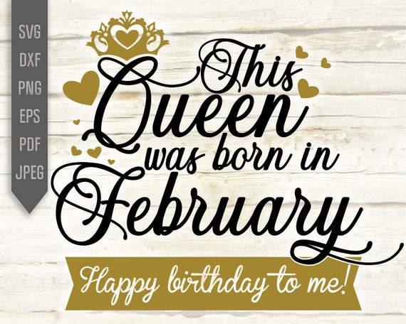 This queen was born in February .. February born girl birthday gift -  February Birthday Women - Sticker