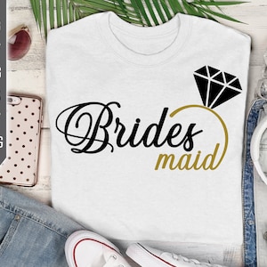 Brides Maid Svg. Bride Squad Svg. Wedding Svg. Bachelorette Svg. Wedding Party Svg. Bridal Party. Cricut, Silhouette, Dxf ,Eps, Png