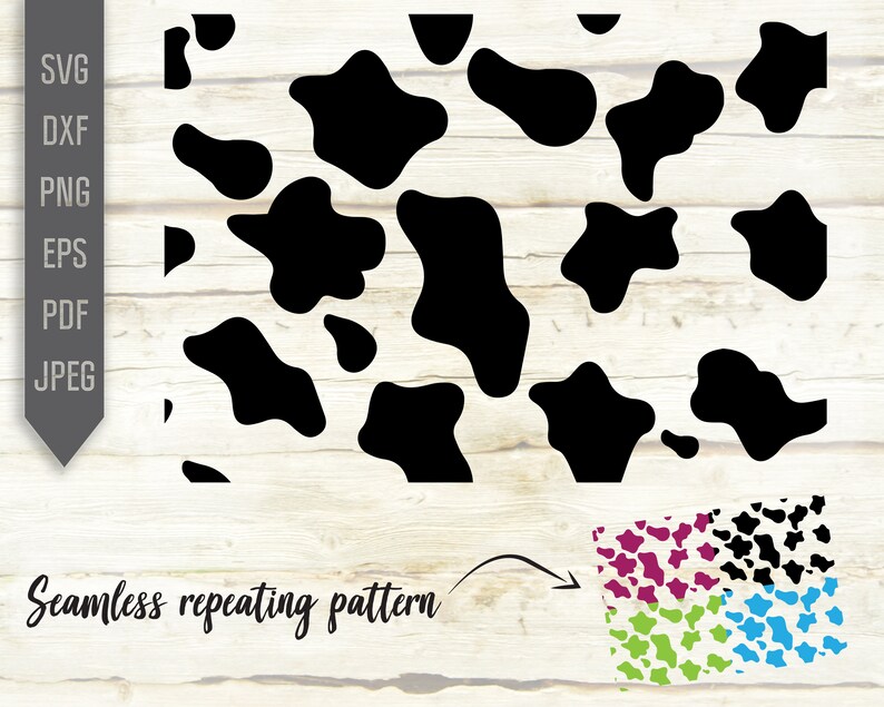 Download Clip Art Repeatable Pattern Png Cricut Silhouette Repeat Pattern Svg Cow Spots Svg Cow Print Bacground Cow Seamless Pattern Svg Eps Dxf Pdf Art Collectibles