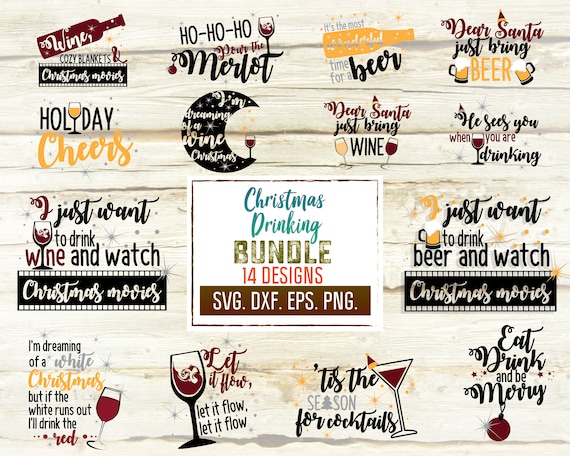 Download Christmas Drinking Svg Christmas Wine Svg Christmas Beer Etsy
