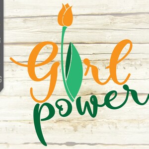 Mädchen Macht Svg. Tulpe Svg. Frau Macht Svg. feministische Svg. Feminismus Svg. Internationale Frauen taggeschenk. Schneiden Sie Dateien für Cricut, Silhouette.