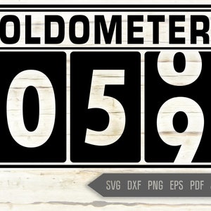 59e anniversaire Svg. Oldometer Svg. Man Birthday Svg. Fifty Nine Years Svg. Birthday Boy Svg. Car Svg. Odometer Svg. Cricut Silhouette dxf eps