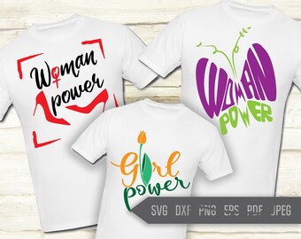 Paquete SVG "Mujer Poderosa": Mariposa, Zapatos, Tulipán (Descarga digital)