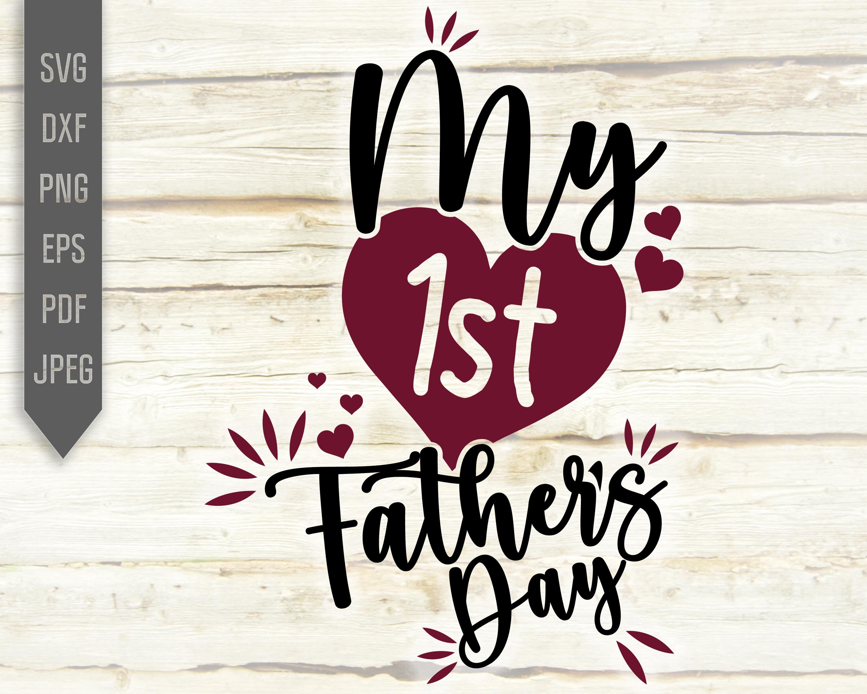 My 1st Father's Day Svg. Father's Day Onesie Design. | Etsy