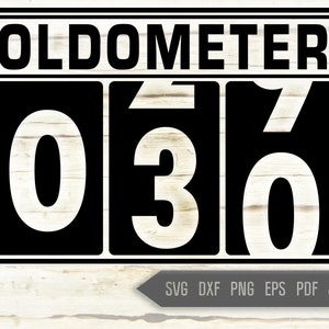 30. Geburtstag Svg. Oldometer Svg. Mann Geburtstag Svg. Dreißig Jahre Svg. Geburtstag junge Svg. Auto Svg. Odometer Svg. Cricut, Silhouette, Dxf, eps